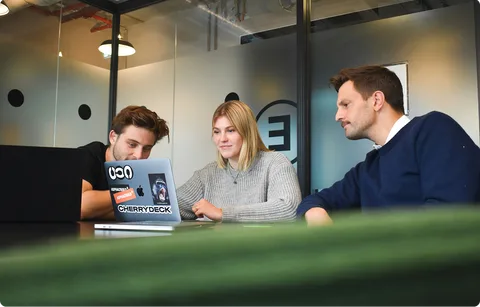 People Sittin At PC